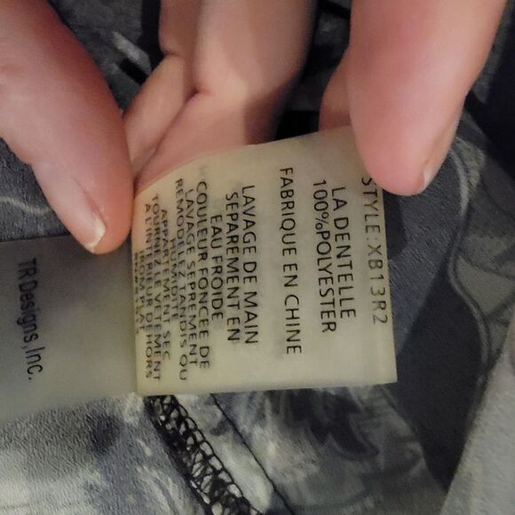 Plenty By Tracy Reese black & White Long Sleeve Blouse top Sz XSMALL - Picture 9 of 10